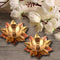 Lotus Shape Decorative Brass Akhand Diya ( Set of 2)