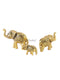 Metal Trunk Up Elephant Showpiece (Set Of 3)