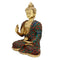 Brass Blessing Pose Buddha Statue With Scared Kalash