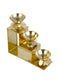 Brass Lotus Diya Piller Stand 3 Step Diya DFBS440