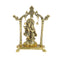 Radha Krishna Metal Idol Standing On Base Statue Rkbs107