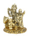 Metal Gold Plated Shiva Parvati Family Idol SHBS156