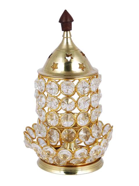 Brass Crystal Akhand Diya DFBS473