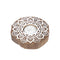 Wooden Block Round Shaped Tealight Holder Tcmh374