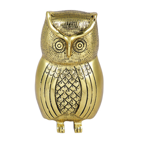 Metal Owl Bird Showpiece DFMS448