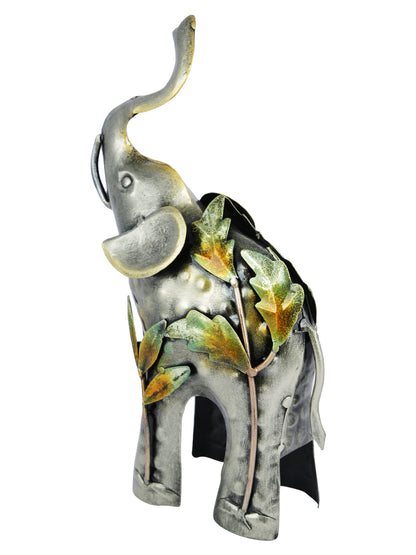 Incredible Trunk Up Metal Elephant TMS109