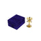 Lotus Brass Diya Stand with Velvet Blue Box for Gifting