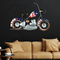 Metal Vintage Bullet Bike Mounted Wall Hanging Showpiece