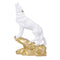 Resin Geometric White Wolf  Decorative Showpiece Dfmas406-White