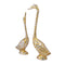 Metal Golden Swans Pair Decorative Showpiece Dfms398