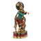 Brass Standing Flute Playing Krishna Statue Kts107