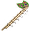 Krishna'S Flute And Peacock Quills Key Holder Wall Hanging Stand Dfmw277