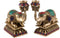 Pair of Brass Elephant Statue with embedded Oil Lamp