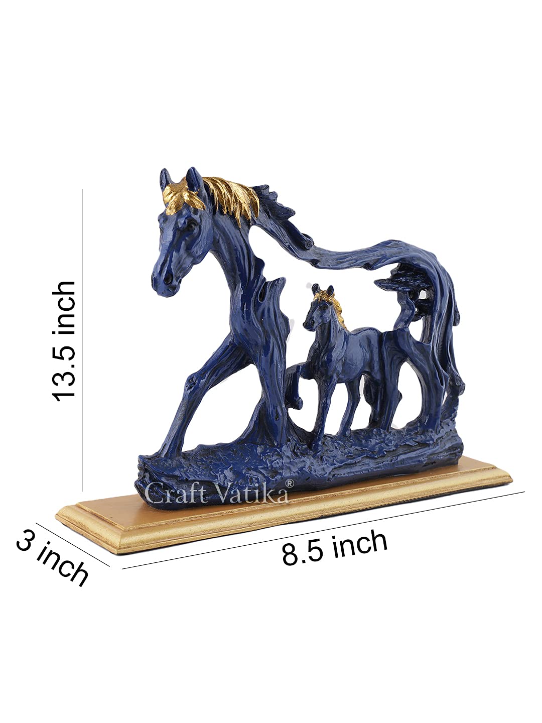 Polyresin Horse Statue for Home Decoration & Gifting