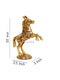 Metal Standing Horse with Uplifted Legs Showpiece