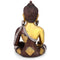 Brass Meditating Lord Buddha Idol With Scared Kalash Statue