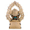 Goddess Saraswati Brass Idol With Turquoise Stone Handwork Sts103