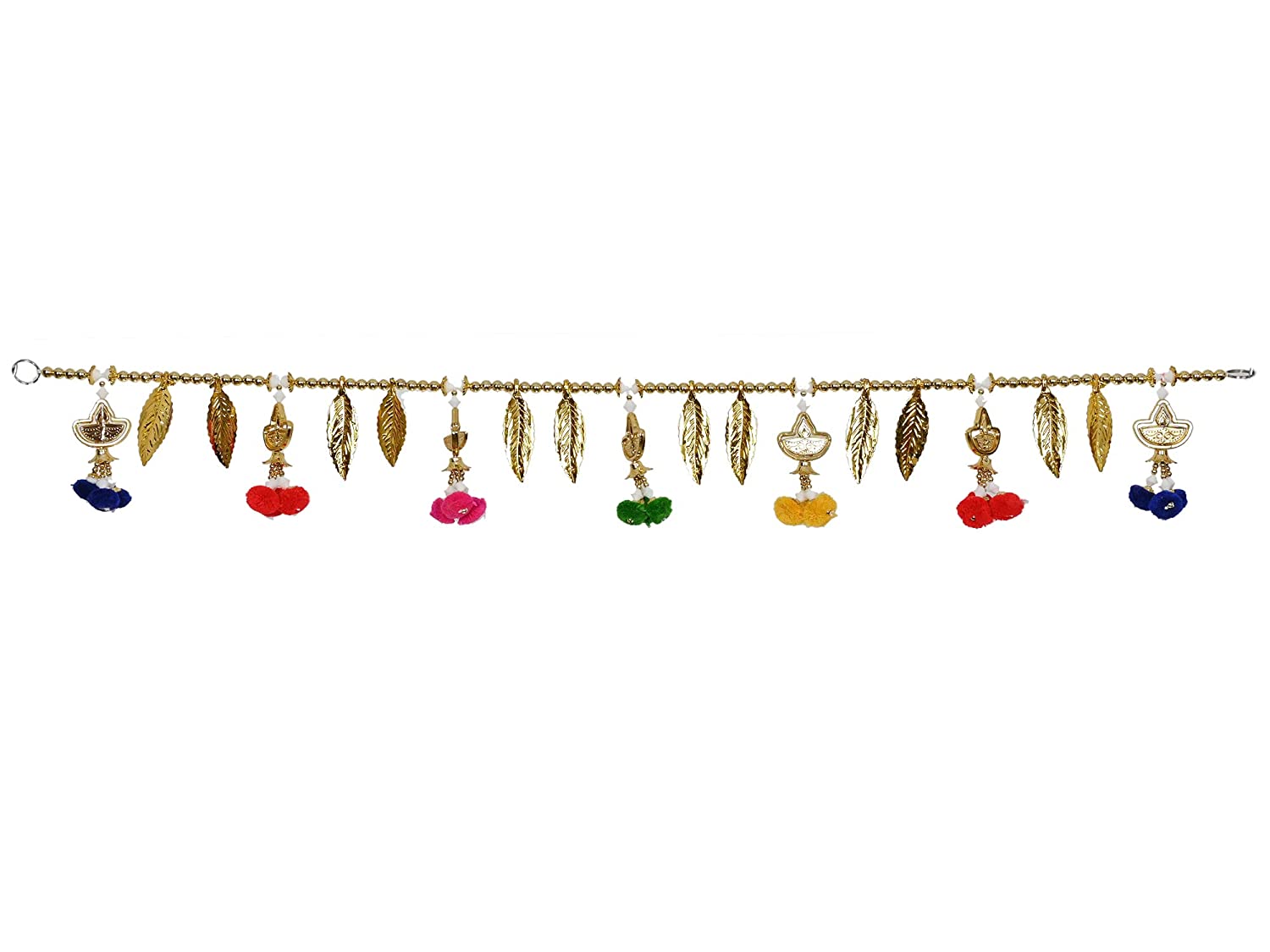 Leaf with Lamp Design Golden Bandarwal for Decoration