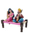 Punjabi Couple Playing Music Instrument Resin Statue