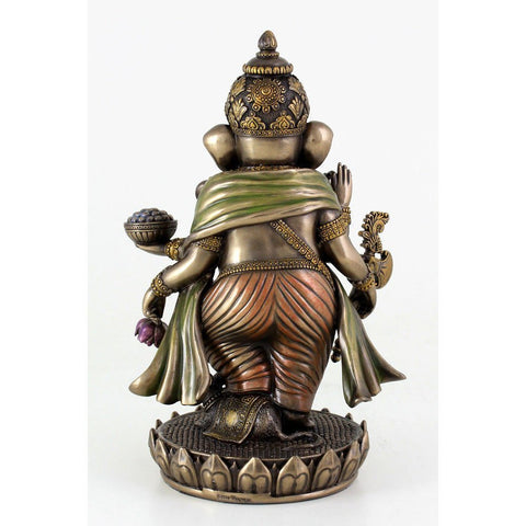 Rare Ganpati Standing Idol Sculpture Bronze Worship Statue