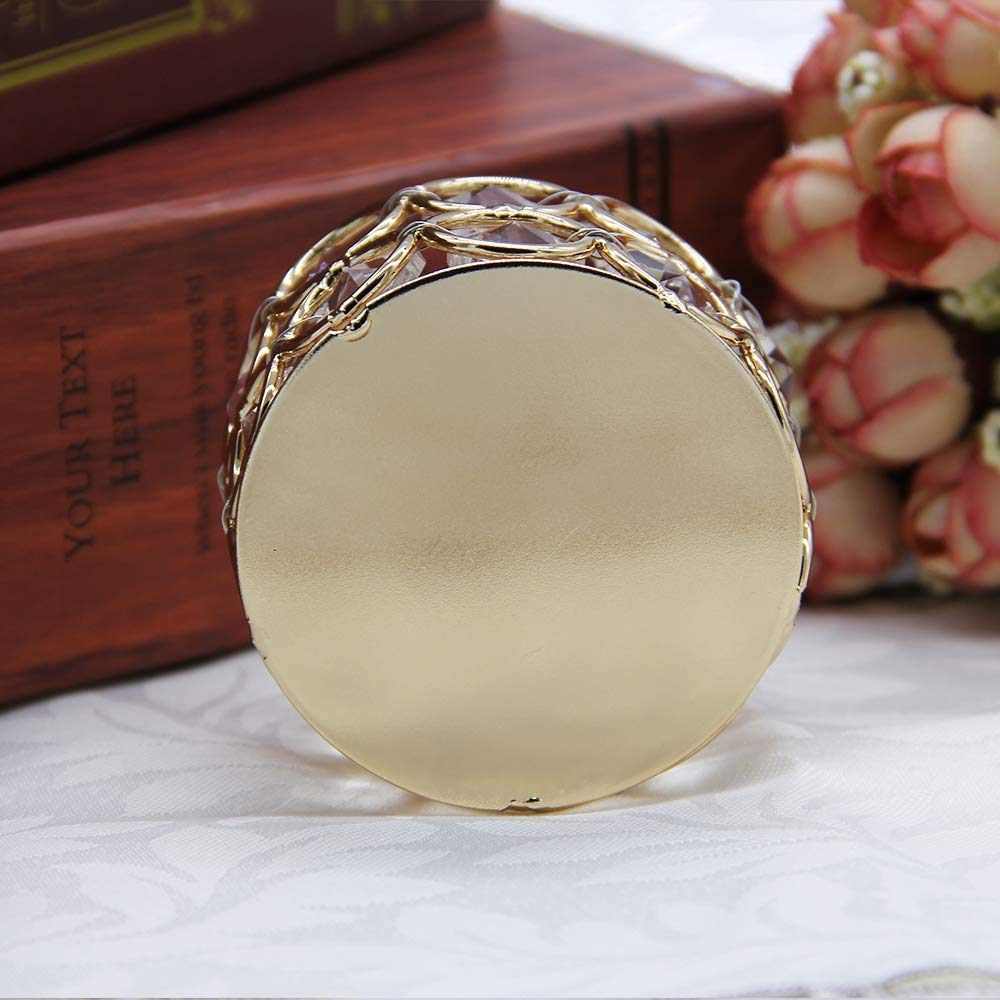 Crystal Tea Light Candle Holder For Home Decoration Set Of 2 (Tcmh257-2)