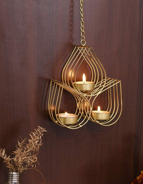Iron Tealight Candle Holder Wall Hanging Table Home Decor Dfmw349