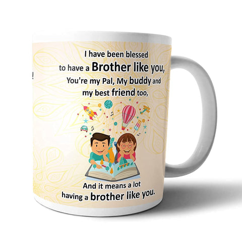 Rakhi for Brother with Mug and Chocolate