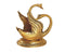 Metal Pair Of Swan Napkin Tissue Paper Holder Stand