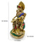 Saraswati Brass Idol with Stone Hand Work