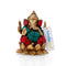 God Ganesha On Lotus Brass Daily Worship Statue