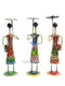 Fashion Dolls with Umbrella Metal Showpiece (Set Of 3)