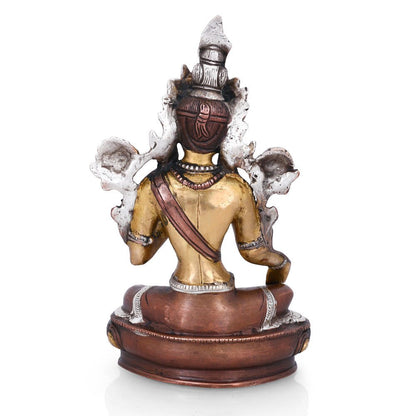 Tibetan Buddhist Goddess Tara Buddha Idol- Brass Figurine Tbs104