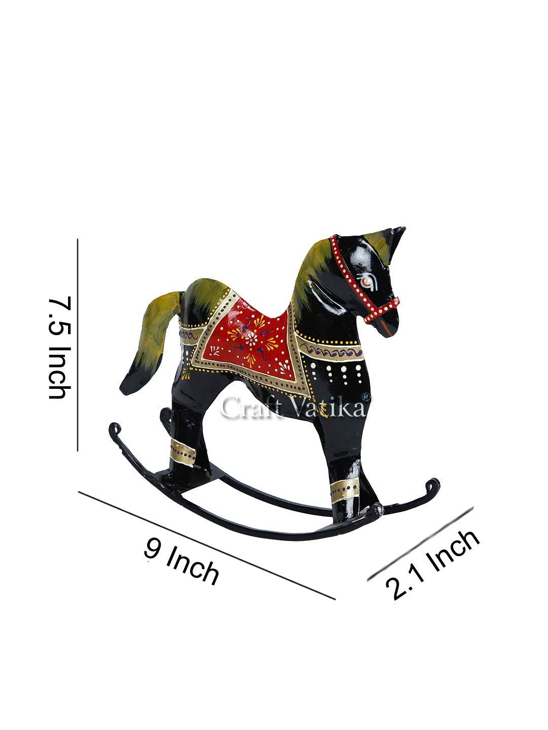 Metal Swing Standing Horse Showpiece
