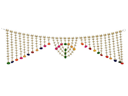 Golden Pompom Bandarwal For Door Decoration