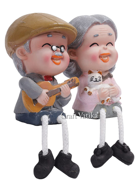 Cute Dada Dadi Romantic Miniature Decorative Showpiece