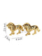 Handmade Metal Lion Decorative Showpiece Golden, DFMS388