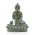 Meditating Brass Statue of Dharmachakra Buddhism Idol