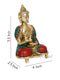 Fengshui Buddha Idol Brass Statue With Colorful Stone Work Bts256