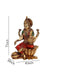 Goddess Lakshmi Devi Idol Sitting on Lotus Resin Statue 