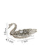 Metal Swan Shaped Bowl Serving Tray Showpiece