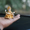 Gold Plated Ceramic  Saraswati Playing Veena Idol Showpiece Smas101