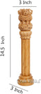 Ashoka Stambh Pillar Indian National Emblem of Wooden