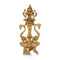 Brass Laxmi Idol Peacock Diya Oil Lamp Stand Showpiece 