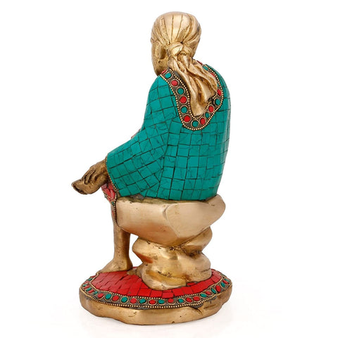 Brass Shirdi Sai Baba Idol Sits108