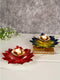 Kamal Diya Deepak Lotus Brass Diyas Oil Lamp Pooja, Diwali Gifts Set Of 2- Dfbs201