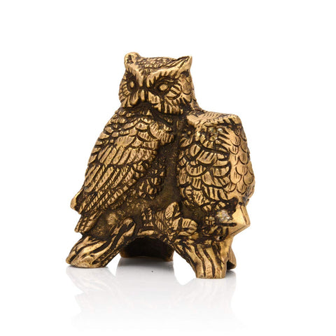 Owl Bird Brass Decorative Showpiece