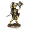 Brass Hanuman Idol Holding Sanjeevani Booti Mountain Statue