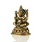 Brass Blessing Ganesh On Round Base Idol Murti Gbs189