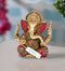 Brass Handmade Ganesha Statue With Work Of Colorful Stones Gts202