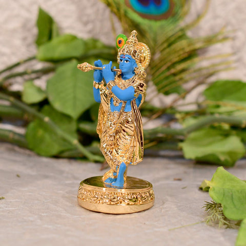 Ceramic Lord Krishna Idol Kmas111